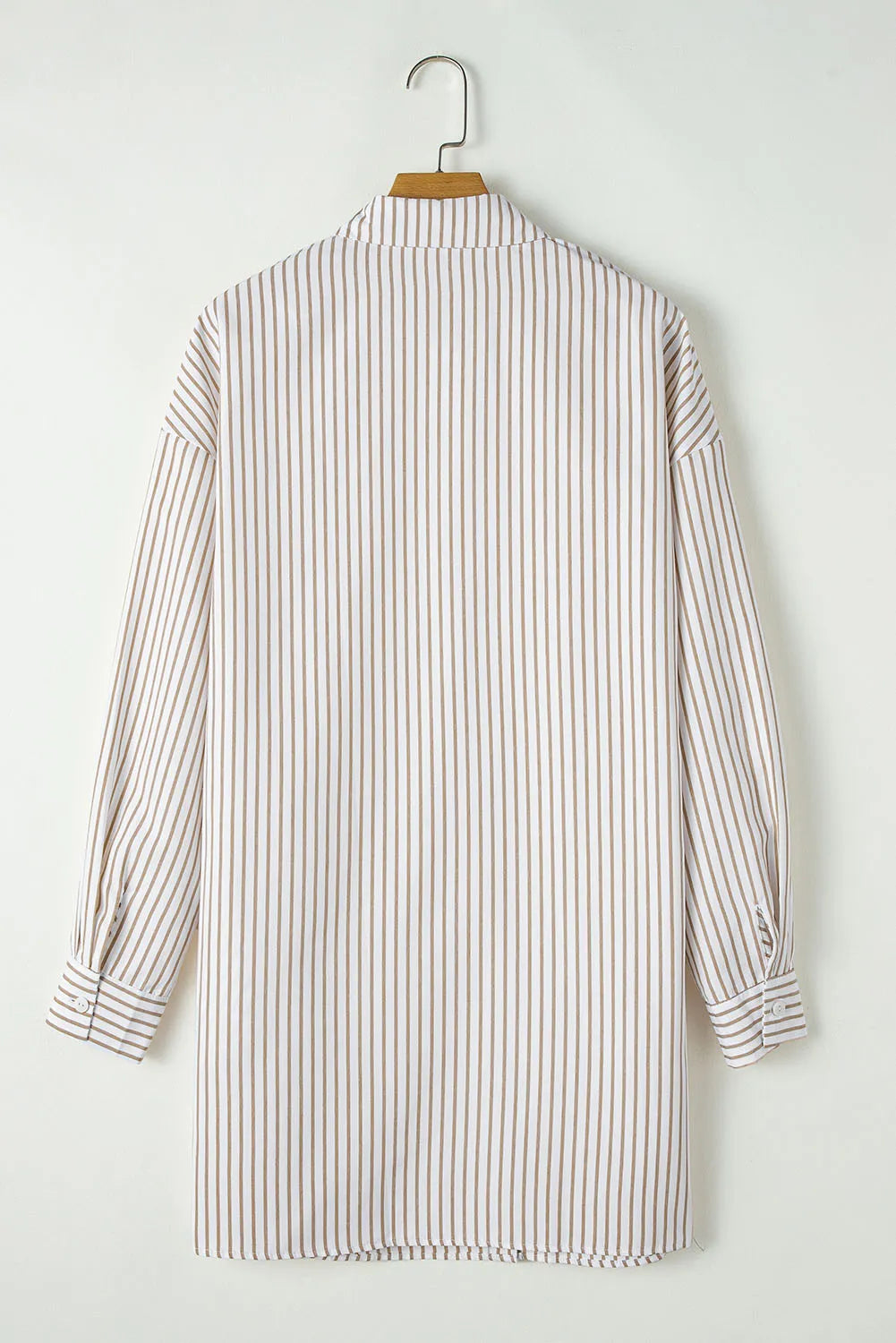 The Olivia - Striped Long Sleeve Mini Shirt Dress