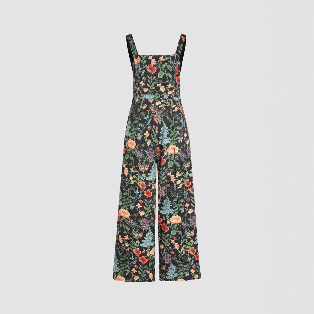 The Francine - Floral Wide Leg Overalls