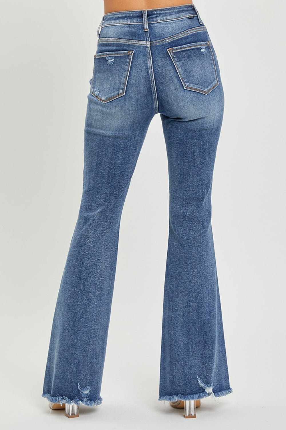 The Camden - RISEN High Waist Distressed Fare Jeans