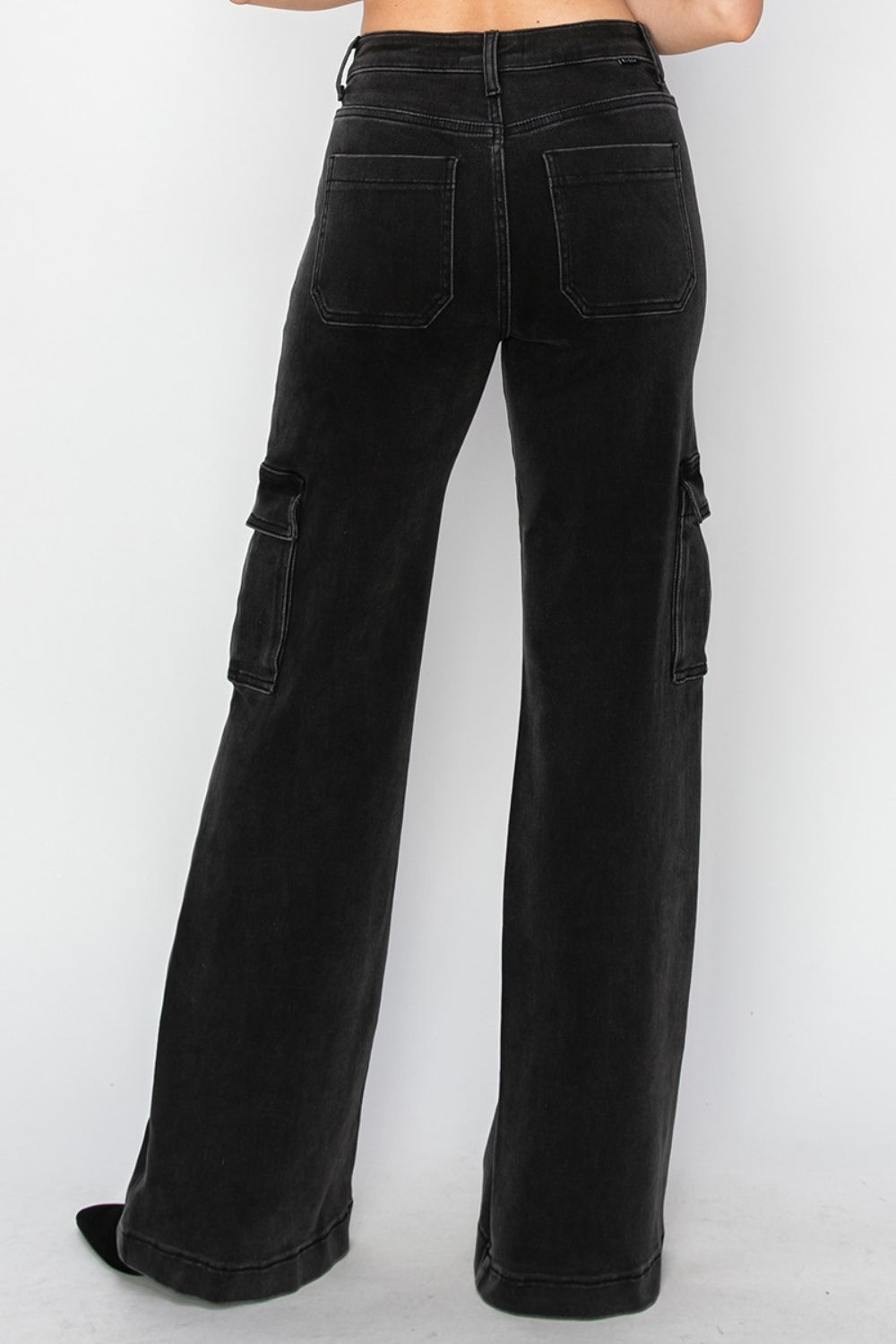 The Alba - Risen Full Size High Rise Wide Leg Cargo Jeans